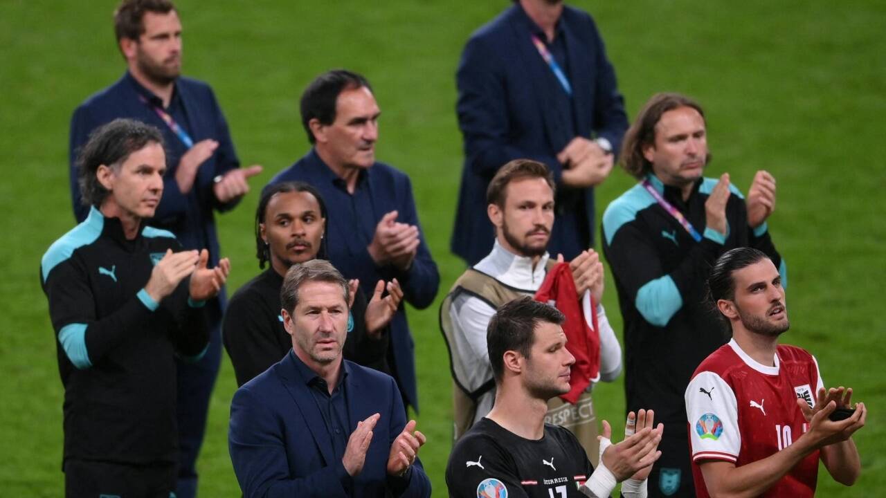 Zum EURO-Abschied gab es viel Applaus für Österreichs Nationalteam. Zum EURO-Abschied gab es viel Applaus für Österreichs Nationalteam.