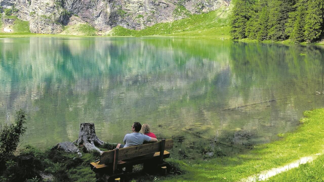 Der schöne Hintersee in Mittersill.  