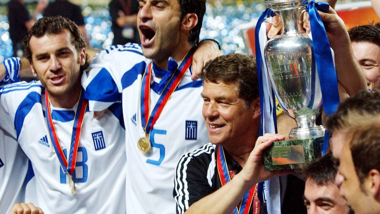 Die Götter müssen verrückt sein: Griechenland mit Otto Rehhagel jubelte 2004.  