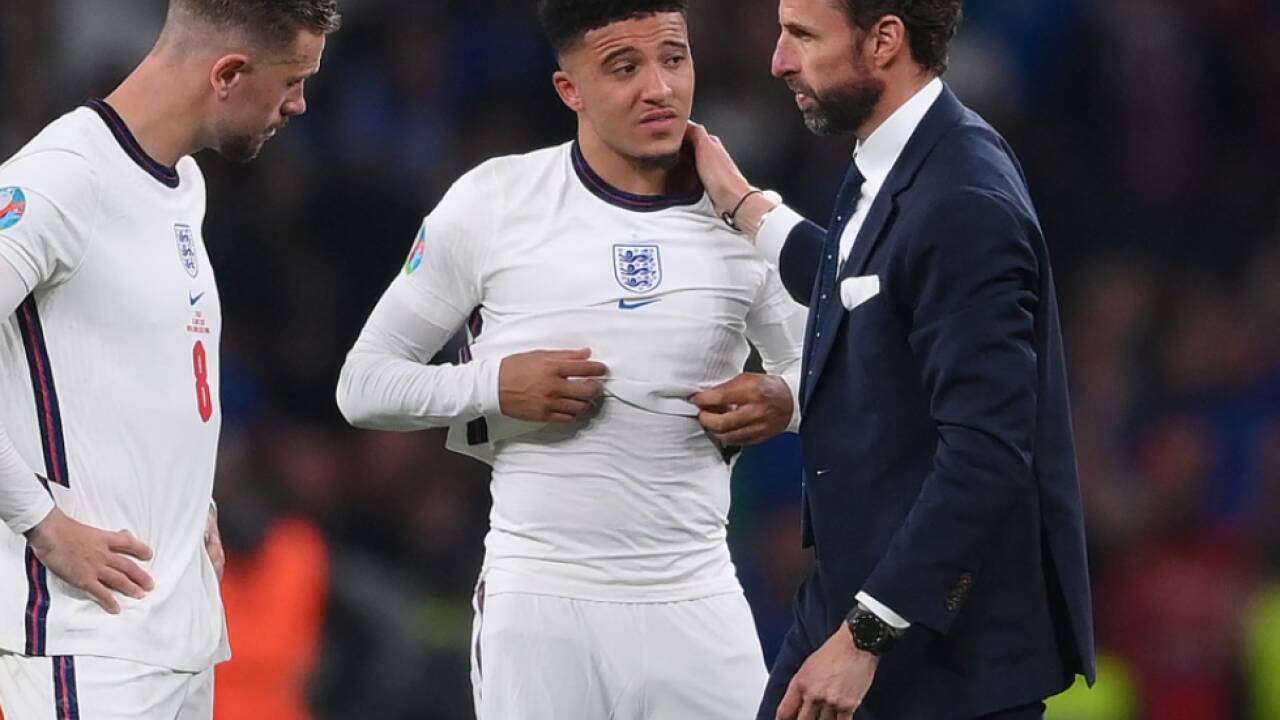 Southgate musste am Ende einige seiner Akteure trösten 