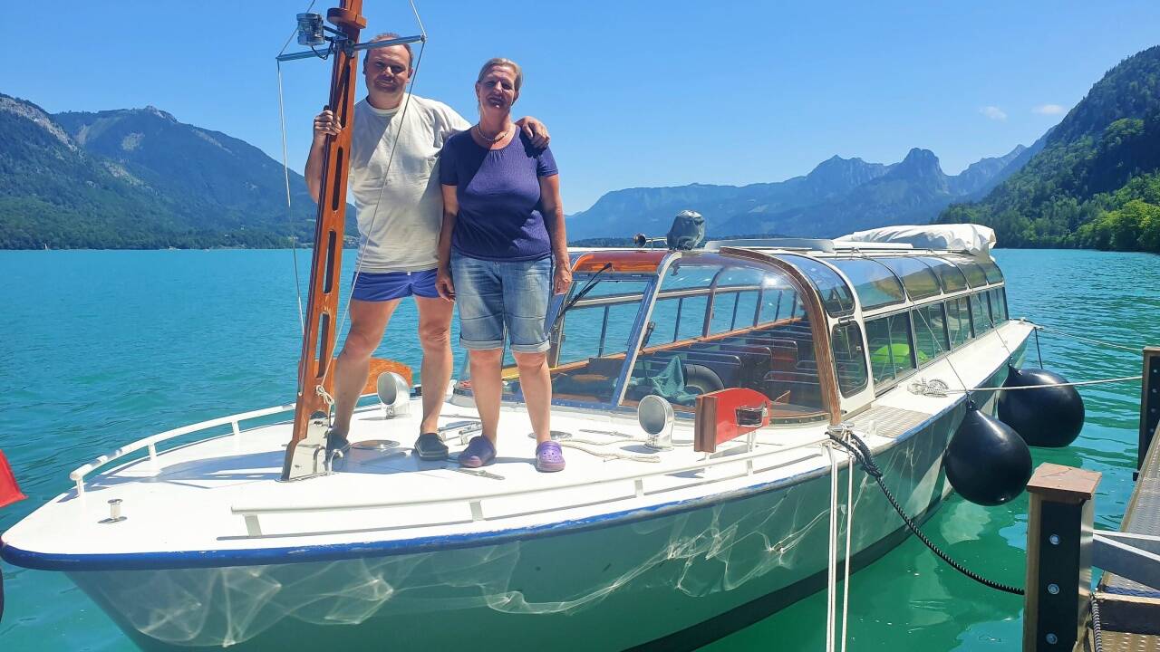 Roland Bammer und Monika Ratz auf der „Falkenstein“. Roland Bammer und Monika Ratz auf der „Falkenstein“.