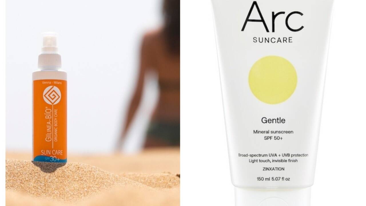 „GÍÍLINEA BÍO Sun Care SPF 30+“ ist biozertifiziert und vegan und kommt aus Oberösterreich. „ArcSuncare Gentle mineral sunscreen SPF 50+“ kommt aus Südtirol und kommt ebenfalls ganz ohne schädliche Chemikalien aus. „GÍÍLINEA BÍO Sun Care SPF 30+“ ist biozertifiziert und vegan und kommt aus Oberösterreich. „ArcSuncare Gentle mineral sunscreen SPF 50+“ kommt aus Südtirol und kommt ebenfalls ganz ohne schädliche Chemikalien aus.
