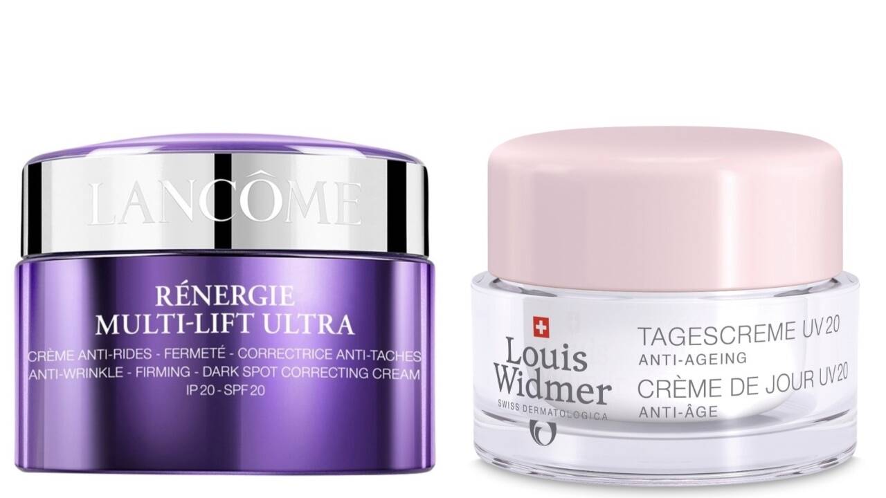 Perfekt kombiniert. Tagespflege, Anti-Aging und Lichtschutz: „Rénergie Multi-Lift Ultra“ von Lancôme und „Tagescreme UV 20“ von Louis Widmer. Perfekt kombiniert. Tagespflege, Anti-Aging und Lichtschutz: „Rénergie Multi-Lift Ultra“ von Lancôme und „Tagescreme UV 20“ von Louis Widmer.