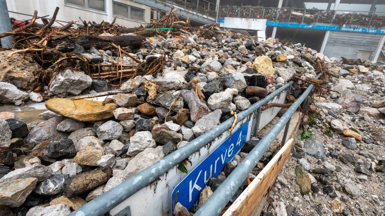 „Kurve 4“ – dieses Schild erinnert noch an den Eiskanal am Königssee. 