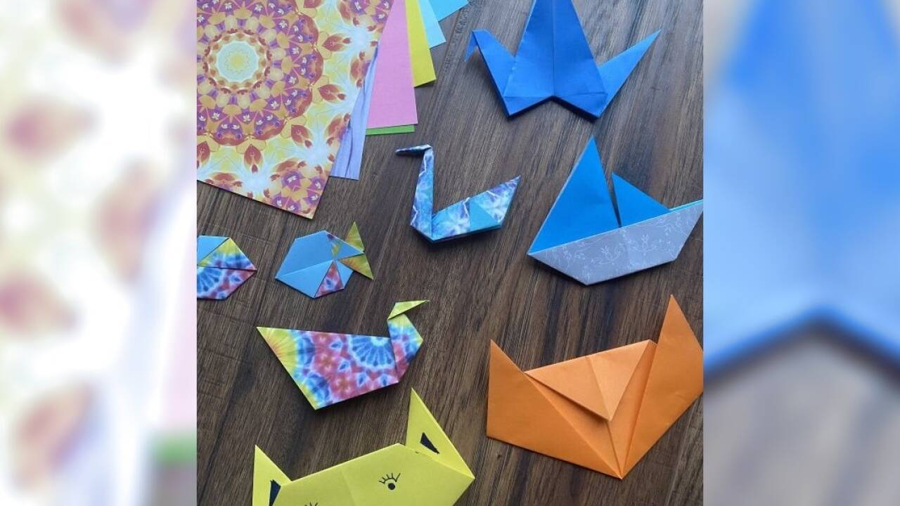 Beim Papierfalten sind eurer Kreativität keine Grenzen gesetzt. 