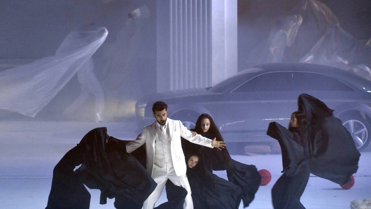 Fotos von der Probe der Mozart-Oper „Don Giovanni“ bei den Salzburger Festspielen. 