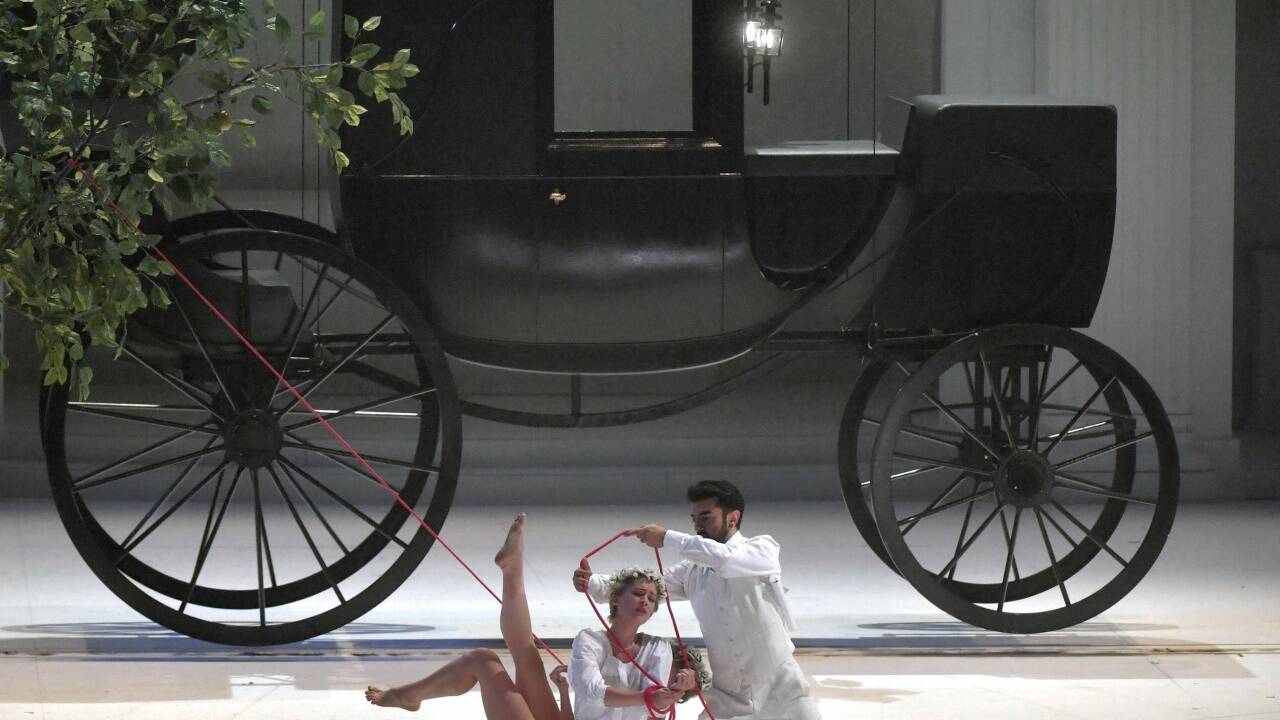 Szene aus der Fotoprobe der Oper 'Don Giovanni' am Donnerstag, 22. Juli 2021, im Großen Festspielhaus. 