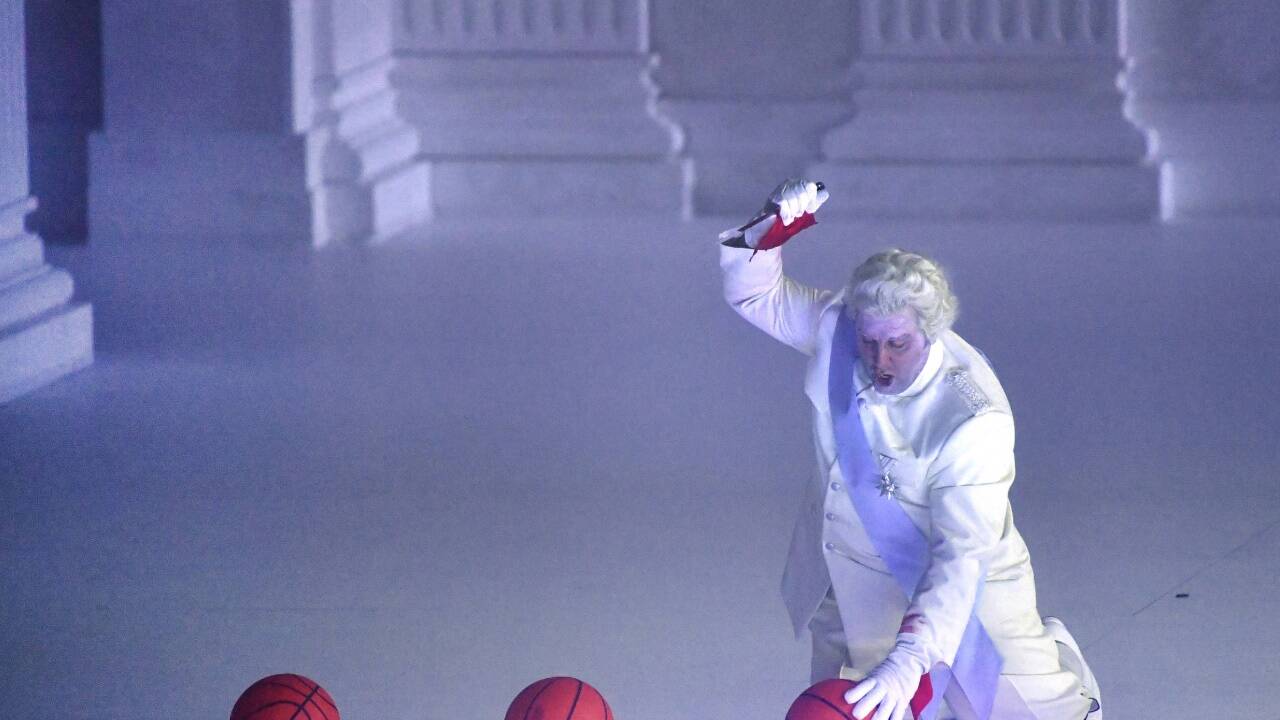 Szene aus der Fotoprobe der Oper 'Don Giovanni' am Donnerstag, 22. Juli 2021, im Großen Festspielhaus. 