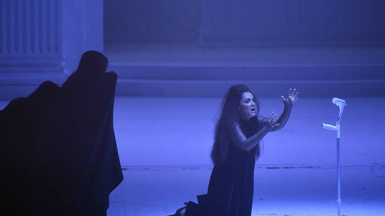 Szene aus der Fotoprobe der Oper 'Don Giovanni' am Donnerstag, 22. Juli 2021, im Großen Festspielhaus. 