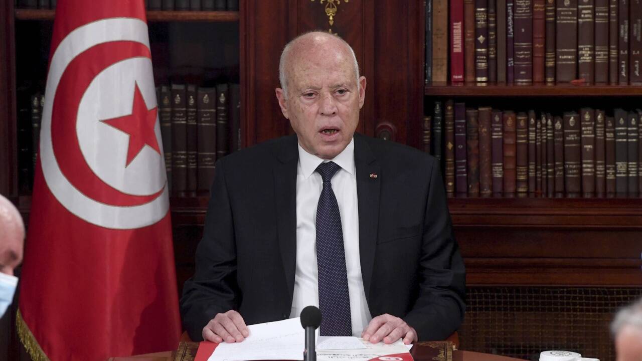 Tunesiens Präsident Kais Saied. 