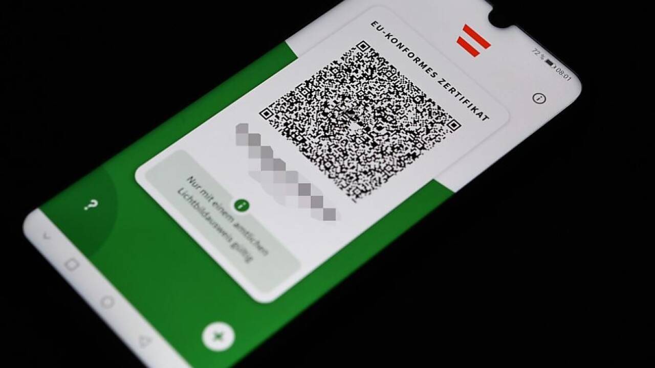 Der 'Grüne Pass' ist auch via App verfügbar 