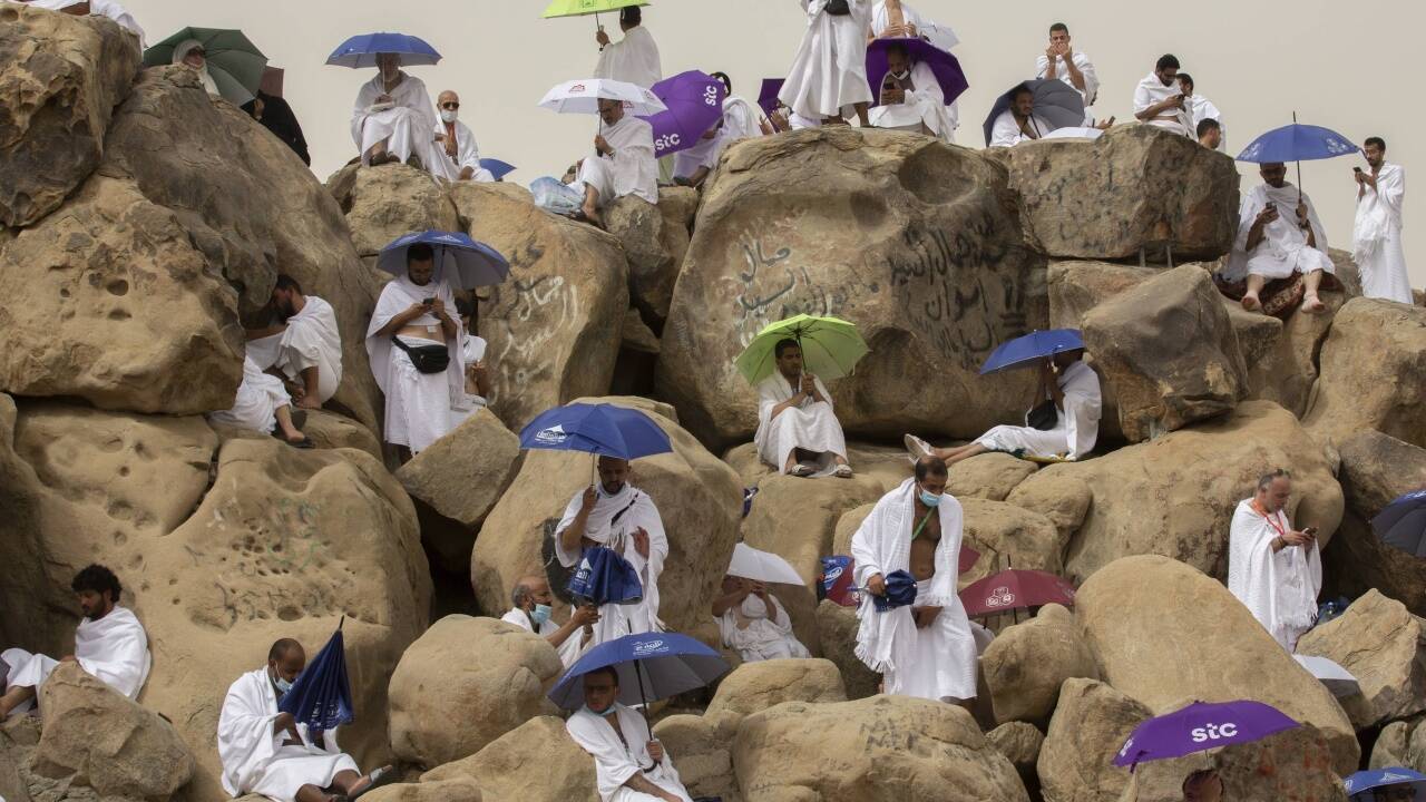 Die Besteigung des Arafat . 