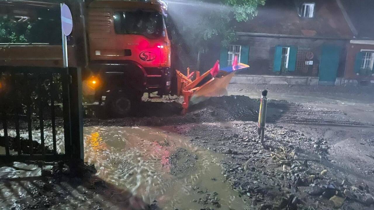 Unwetter am Freitagabend in Graz.  