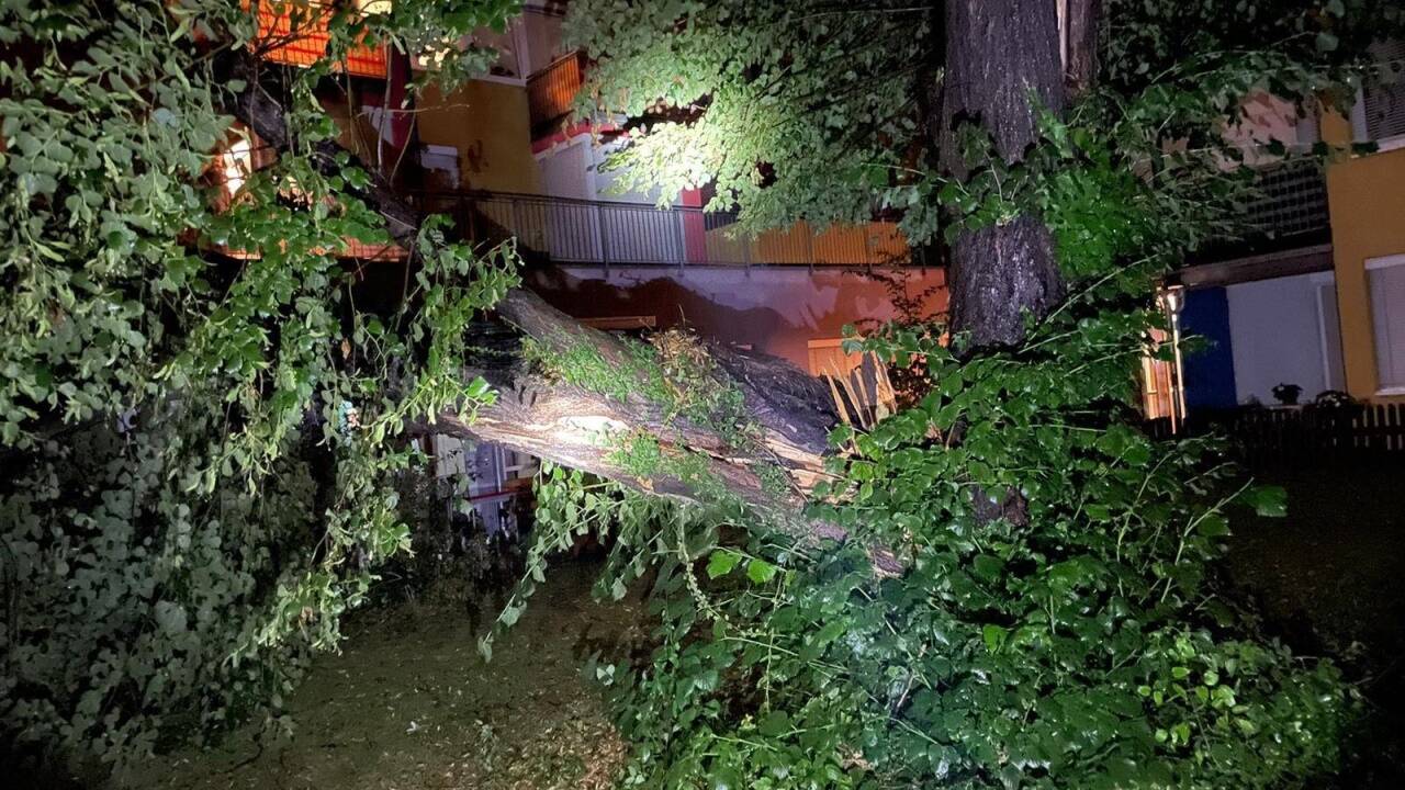 Unwetter am Freitagabend in Graz.  
