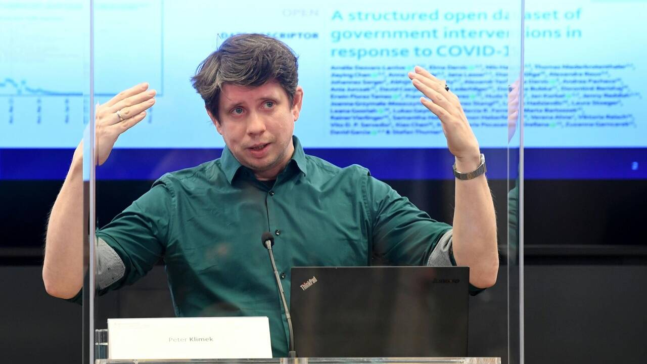 Peter Klimek vom Complexity Science Hub Vienna (CSH) und der Medizinischen Universität Wien. 