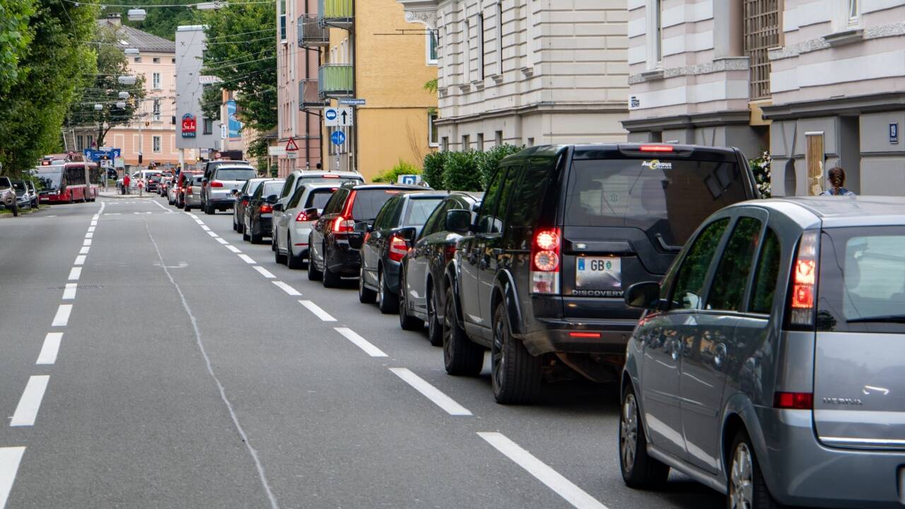 Die Mönchsberggarage war binnen kurzer Zeit voll. Nichts ging mehr.  