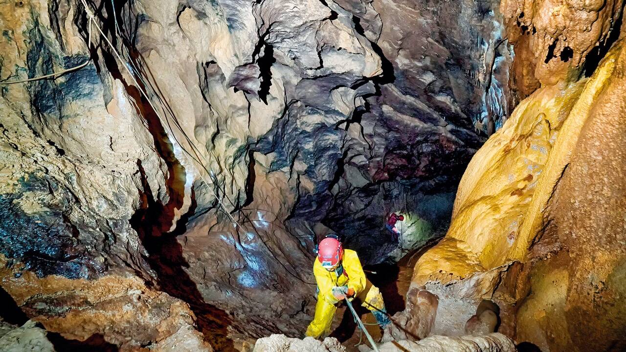 Höhlenbefahrung im Untersberg 
