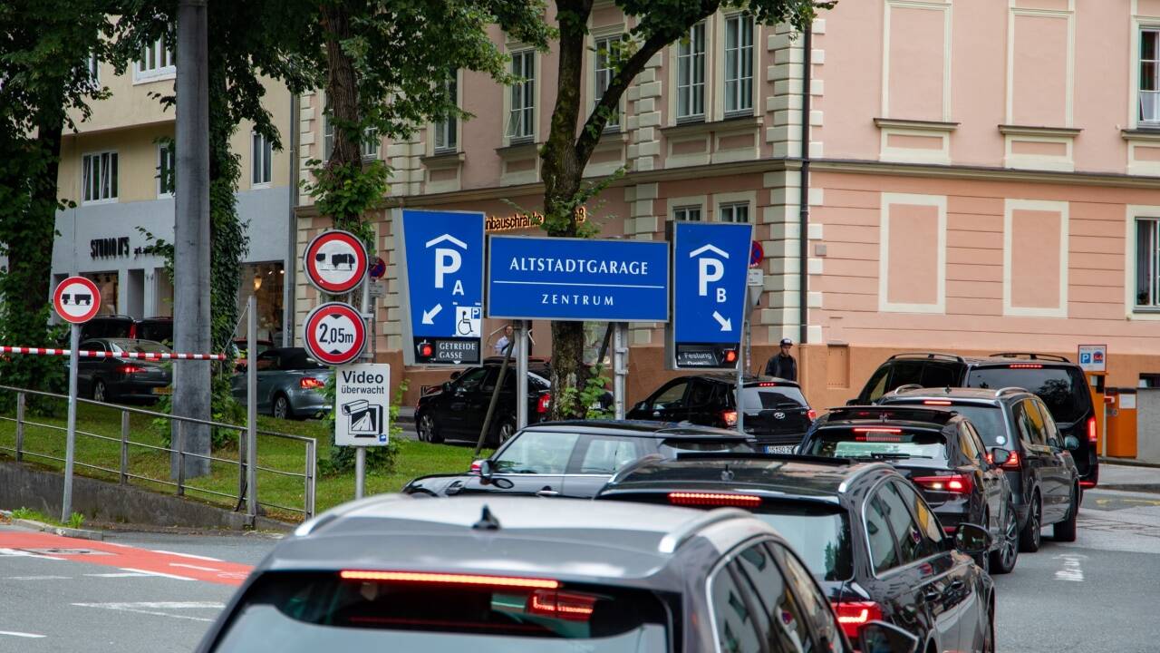 Auch die Mönchsberggarage war bis auf den letzten Platz belegt.  