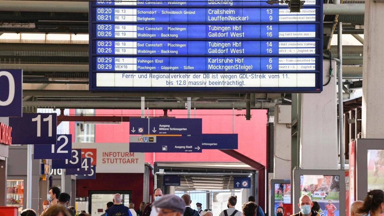 Der deutsche Lokführer-Streik hat Auswirkungen. 