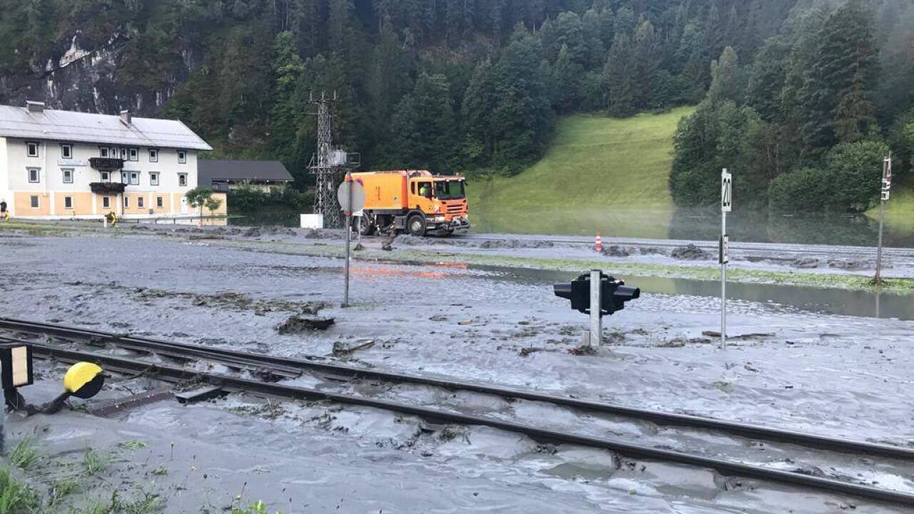 Die Gegend rund um den Bahnhof in Wald im Pinzgau ist besonders betroffen. 