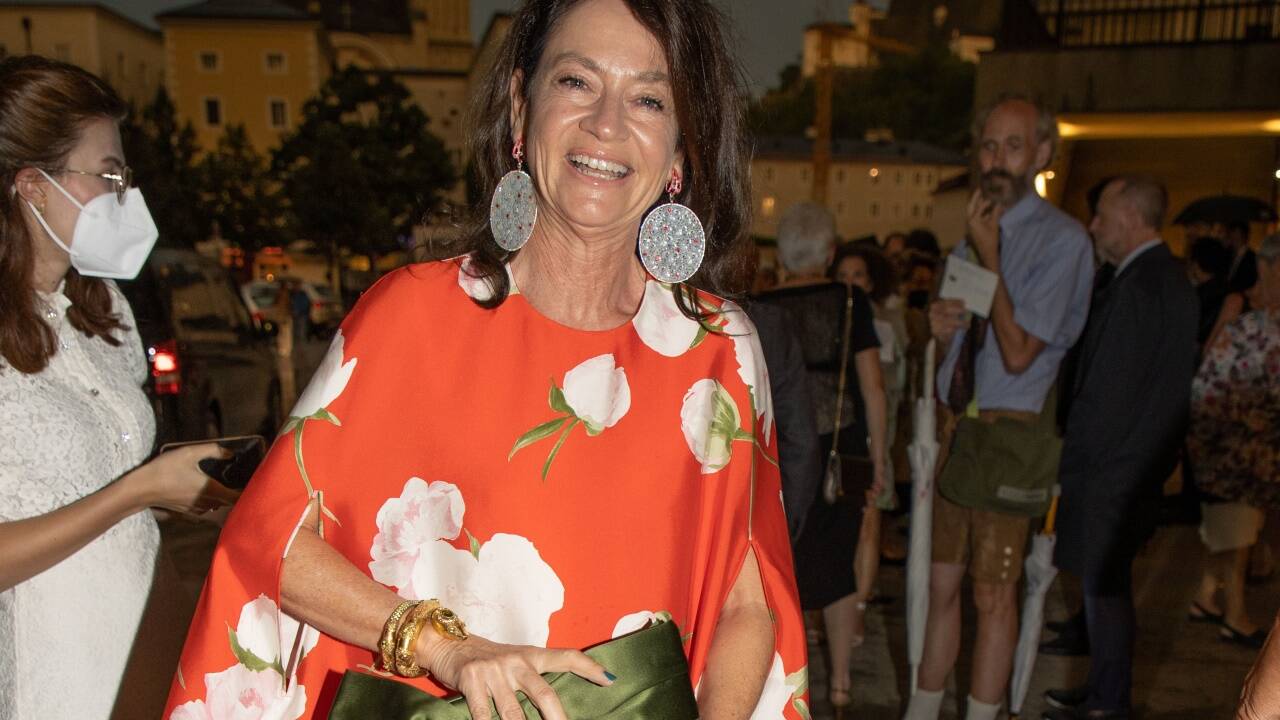 Kunstsammlerin Corinne Flick vor der Premiere von „Intolleranza 1960“. 