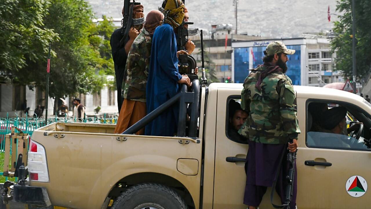 Talibankämpfer in Kabul 