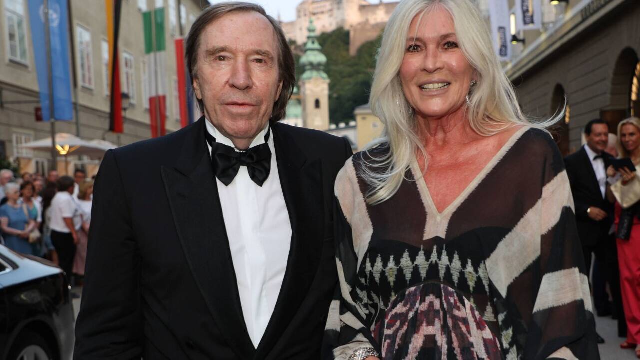 Fußballlegende Günter Netzer mit Ehefrau Elvira.  