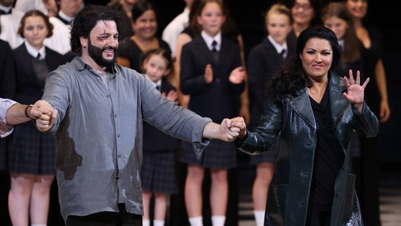 Hand in Hand, auch beim Applaus: Yusif Eyvazov und Anna Netrebko.  