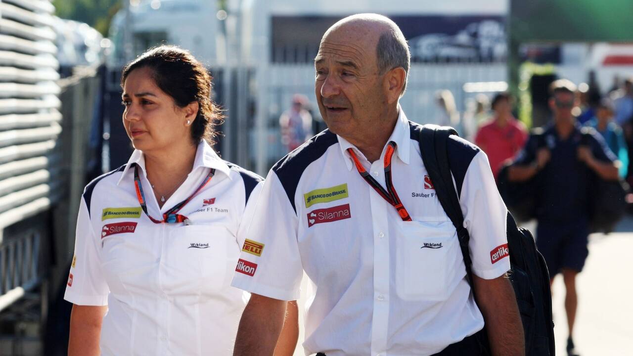 Monisha Kaltenborn mit Sauber-Gründer Peter Sauber. Monisha Kaltenborn mit Sauber-Gründer Peter Sauber.