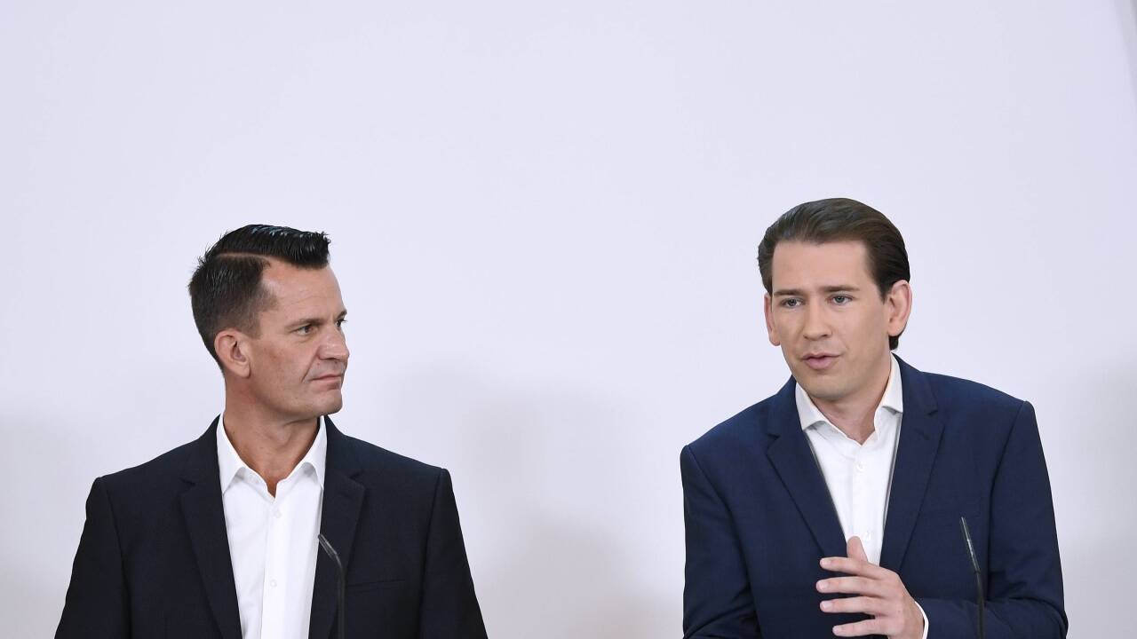 Sebastian Kurz und Wolfgang Mückstein bei der Verkündung der Maßnahmen am Mittwoch, 8. September 2021 in Wien.  