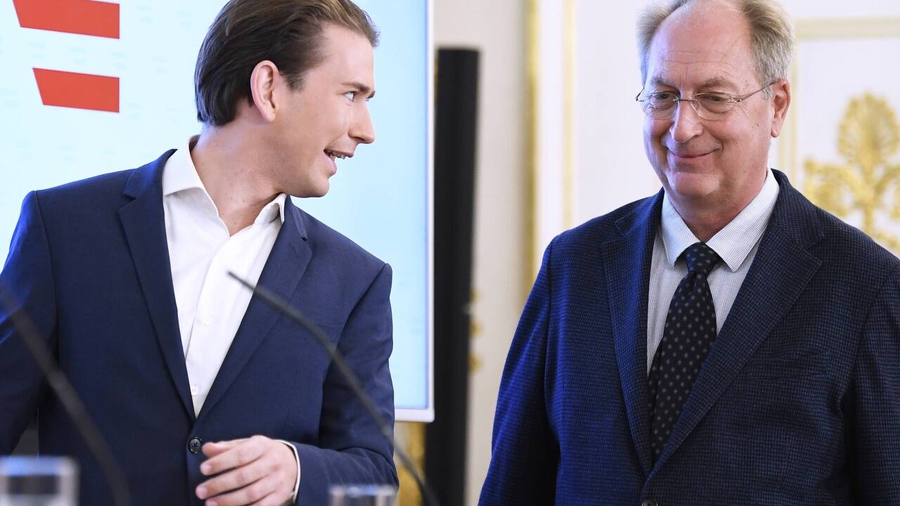 Sebastian Kurz mit dem MedUni-Vizerektor Oswald Wagner.  