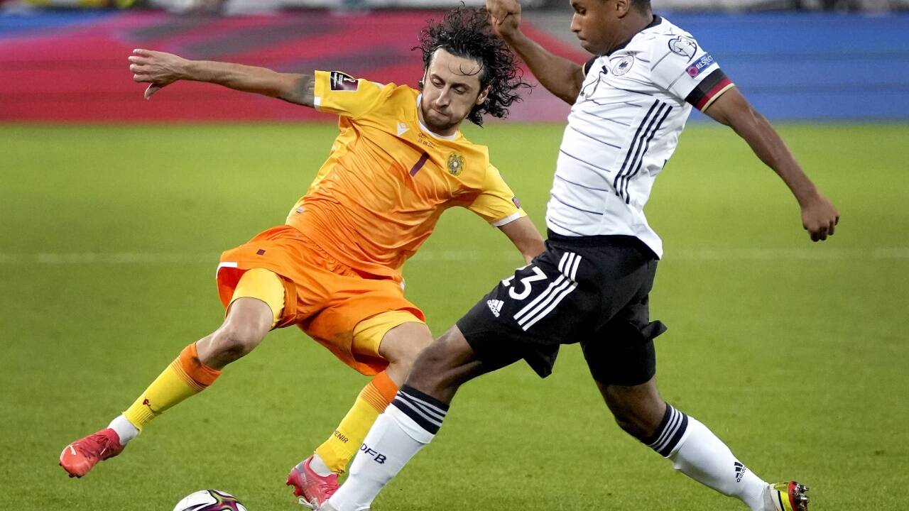 Auch im Dress der deutschen Nationalmannschaft machte Salzburgs Karim Adeyemi (r.) eine gute Figur. Auch im Dress der deutschen Nationalmannschaft machte Salzburgs Karim Adeyemi (r.) eine gute Figur.