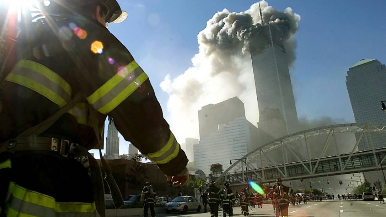 Terrorattacke auf das World Trade Center am 11. September 2001. 