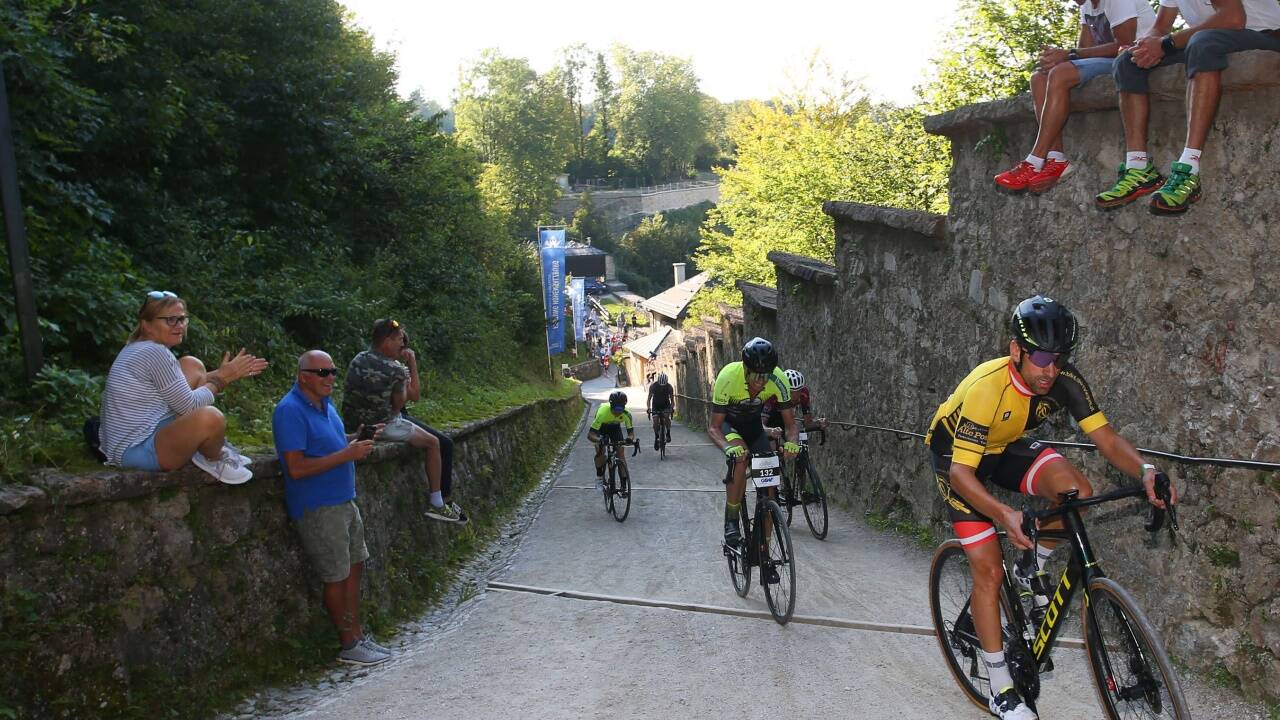 Gegen die Schwerkraft in schönster Umgebung: City Hill Climb in Salzburg. Gegen die Schwerkraft in schönster Umgebung: City Hill Climb in Salzburg.