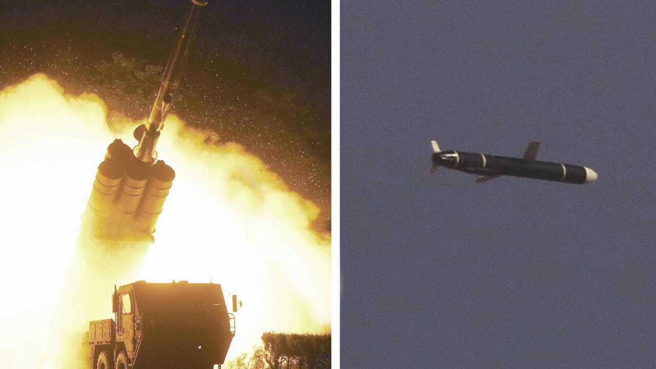 Feuer frei – Nordkorea übt einmal mehr den scharfen Schuss. Die Regierung in Pjöngjang veröffentlichte Montagfrüh diese Fotos von Tests am Wochenende. 