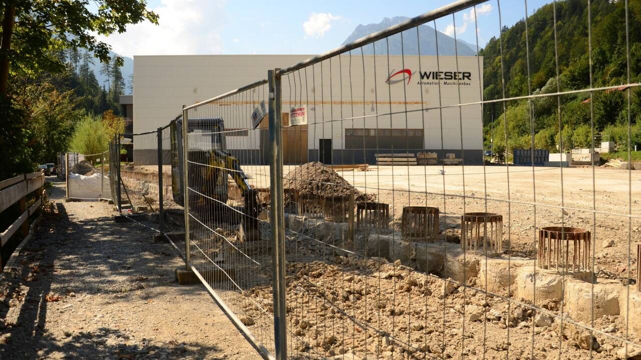 Wieser plant eine Tiefgarage entlang des Lammer-Radweges.Bild:cf Wieser plant eine Tiefgarage entlang des Lammer-Radweges.Bild:cf