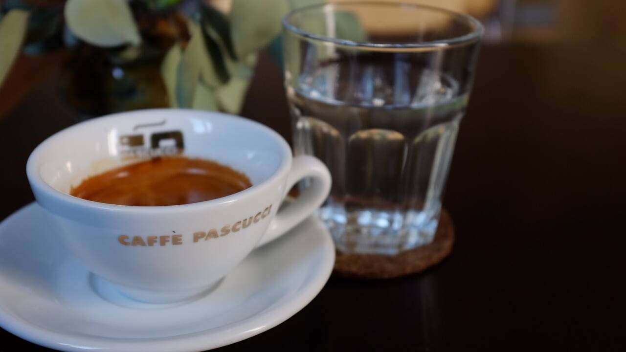 Der Kaffee im Tula kommt aus Rimini.  