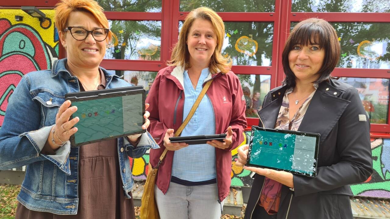 Die drei Kindergartenleiterinnen in Oberndorf nutzen bereits die Verwaltungssoftware Hokita. Nun wird auch die neue Eltern-App freigeschaltet.  