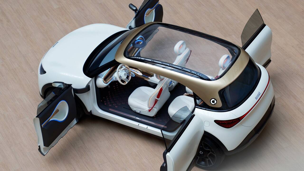 Viertüriges Kompakt-SUV von Smart. 