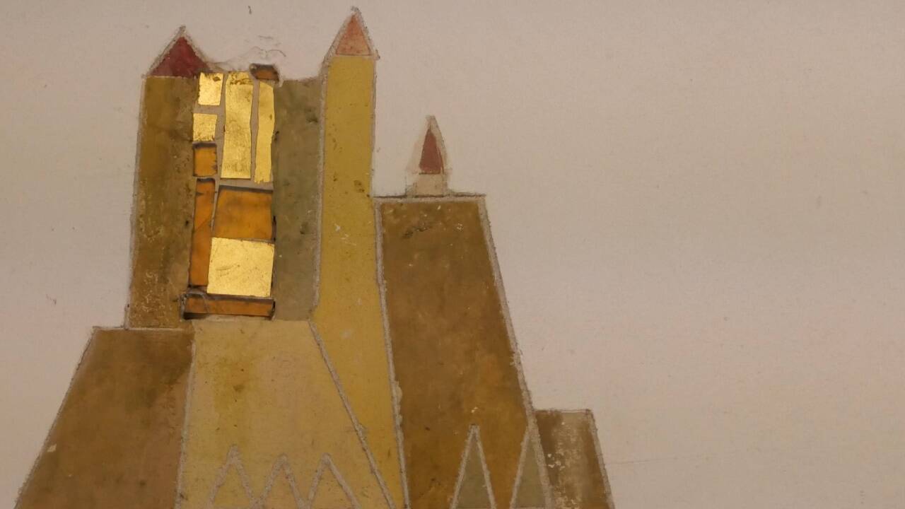 Die Festung ist markant dargestellt.  