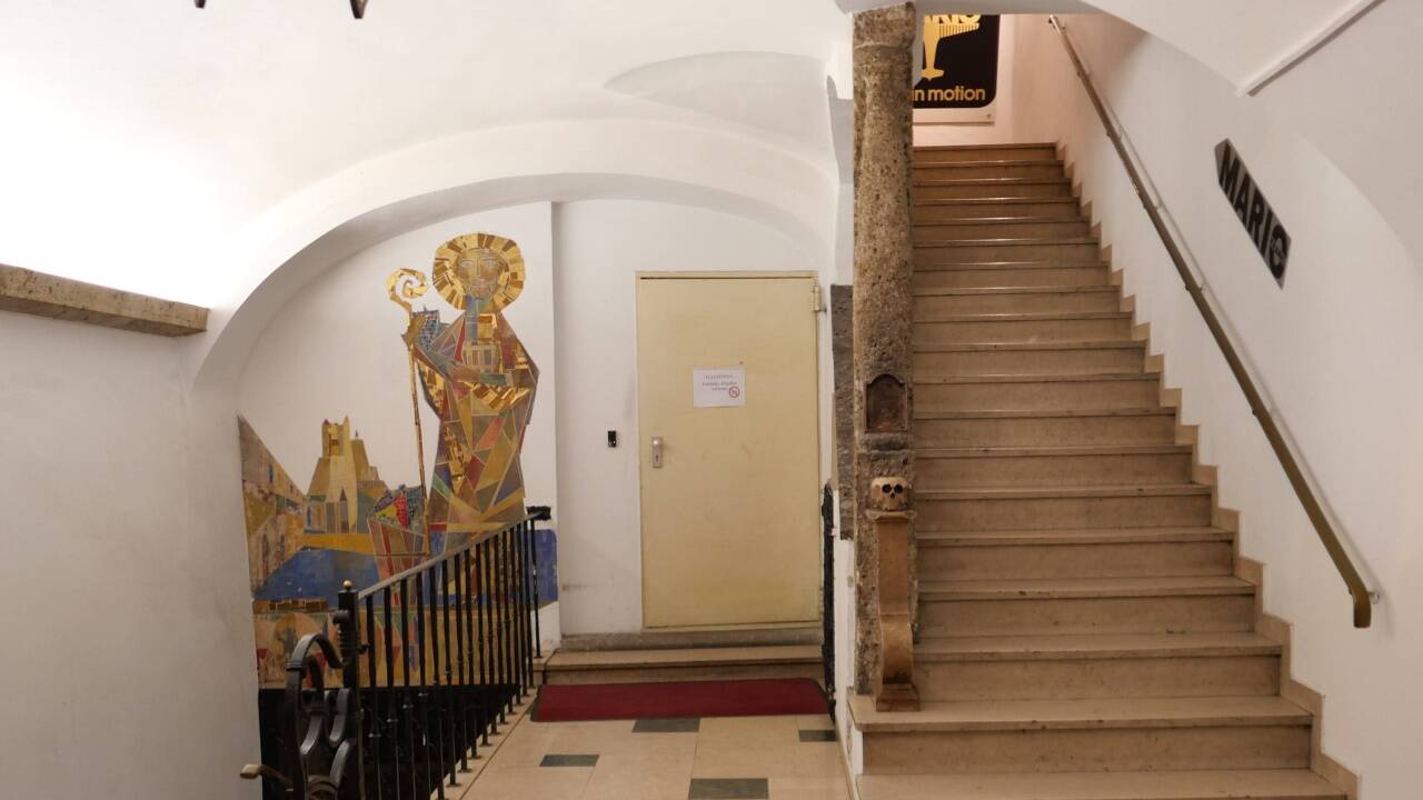 Blick ins Foyer des Hauses Judengasse 11.  