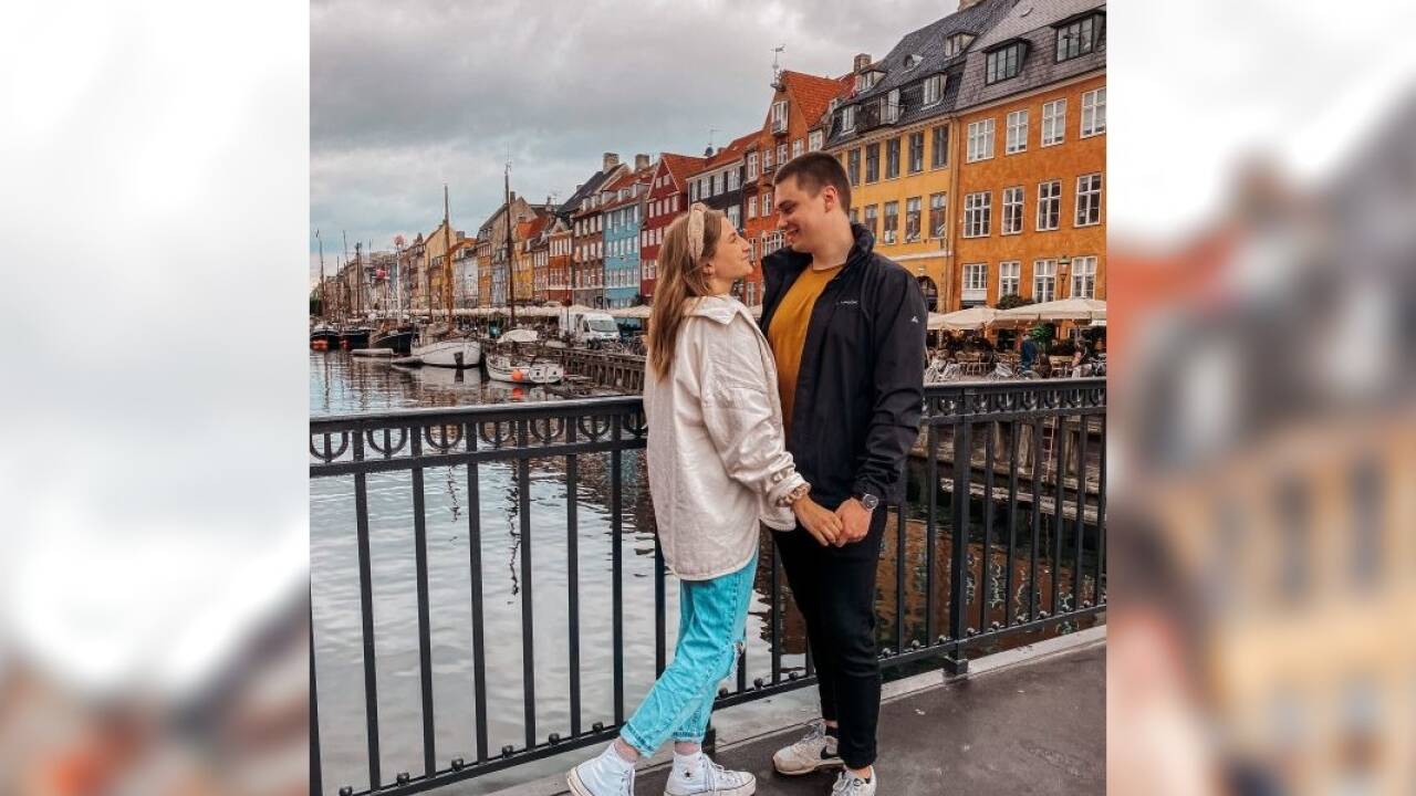 Zusammen ist das Paar gerne unterwegs. Auf diesem Bild sind sie in Kopenhagen. 