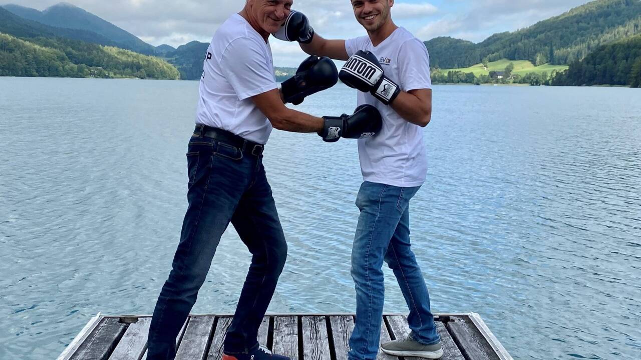 Peter und Johannes Hofer organisieren die Boxveranstaltung in Fuschl. 