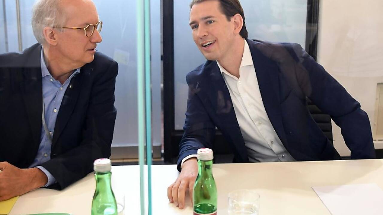 Kurz mit seinem Anwalt Werner Suppan im Ibiza-Ausschuss 