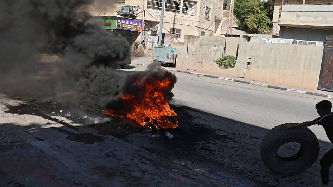 Proteste der Palästinenser in Jenin 