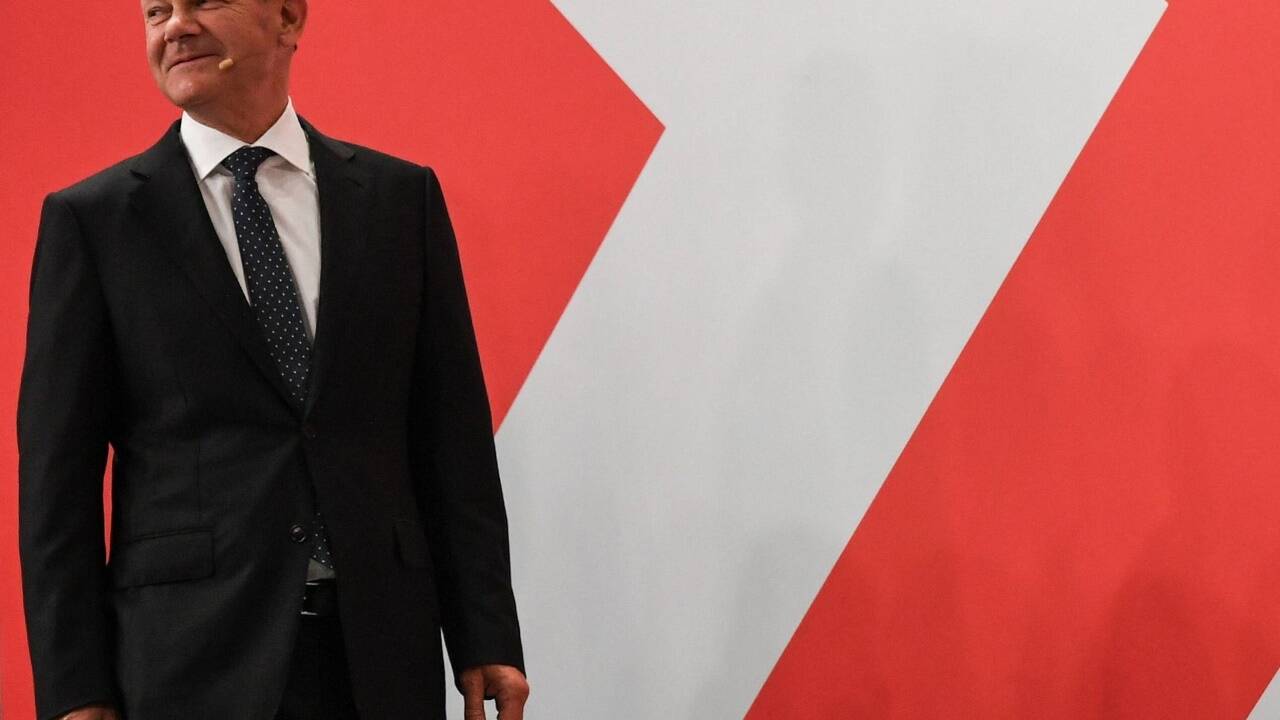 SPD-Kandidat Olaf Scholz.  SPD-Kandidat Olaf Scholz.