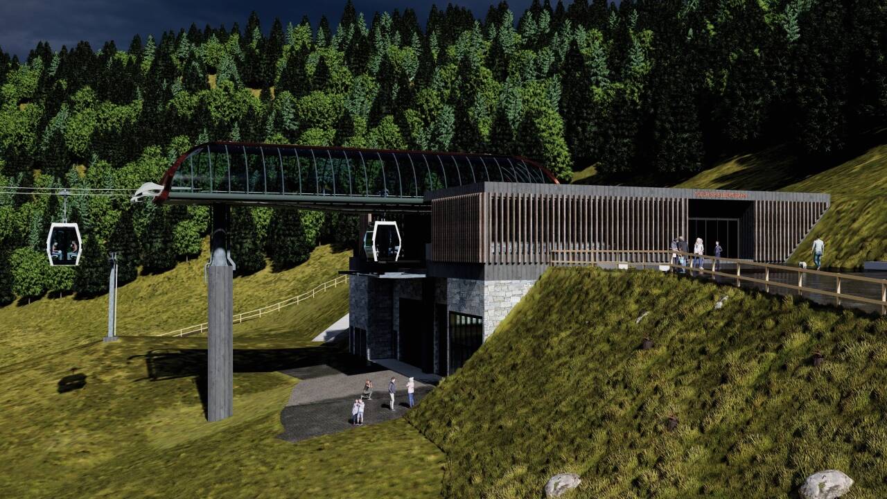 So soll die neue Bergstation aussehen. 