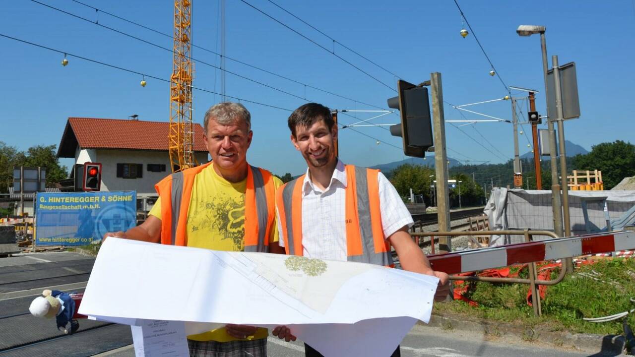 Bahnhof Bad Vigaun wird im Vollbetrieb neu gebaut