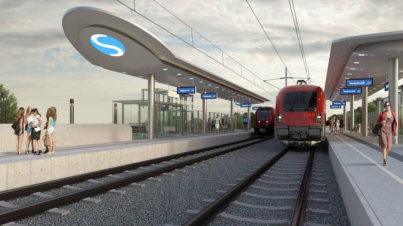 Bahnhof Bad Vigaun wird im Vollbetrieb neu gebaut