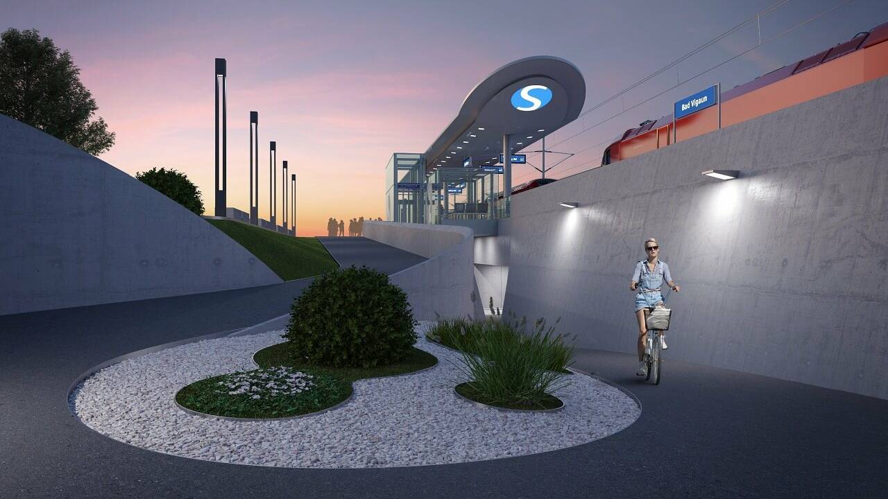 Bahnhof Bad Vigaun wird im Vollbetrieb neu gebaut